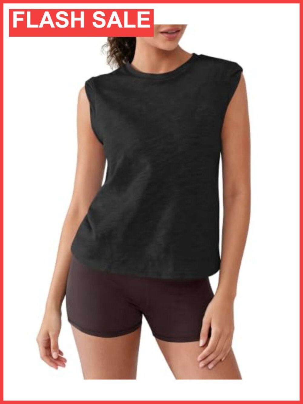 100% Cotton Workout Tank Top Sleeveless Yoga Running Gym Activewear